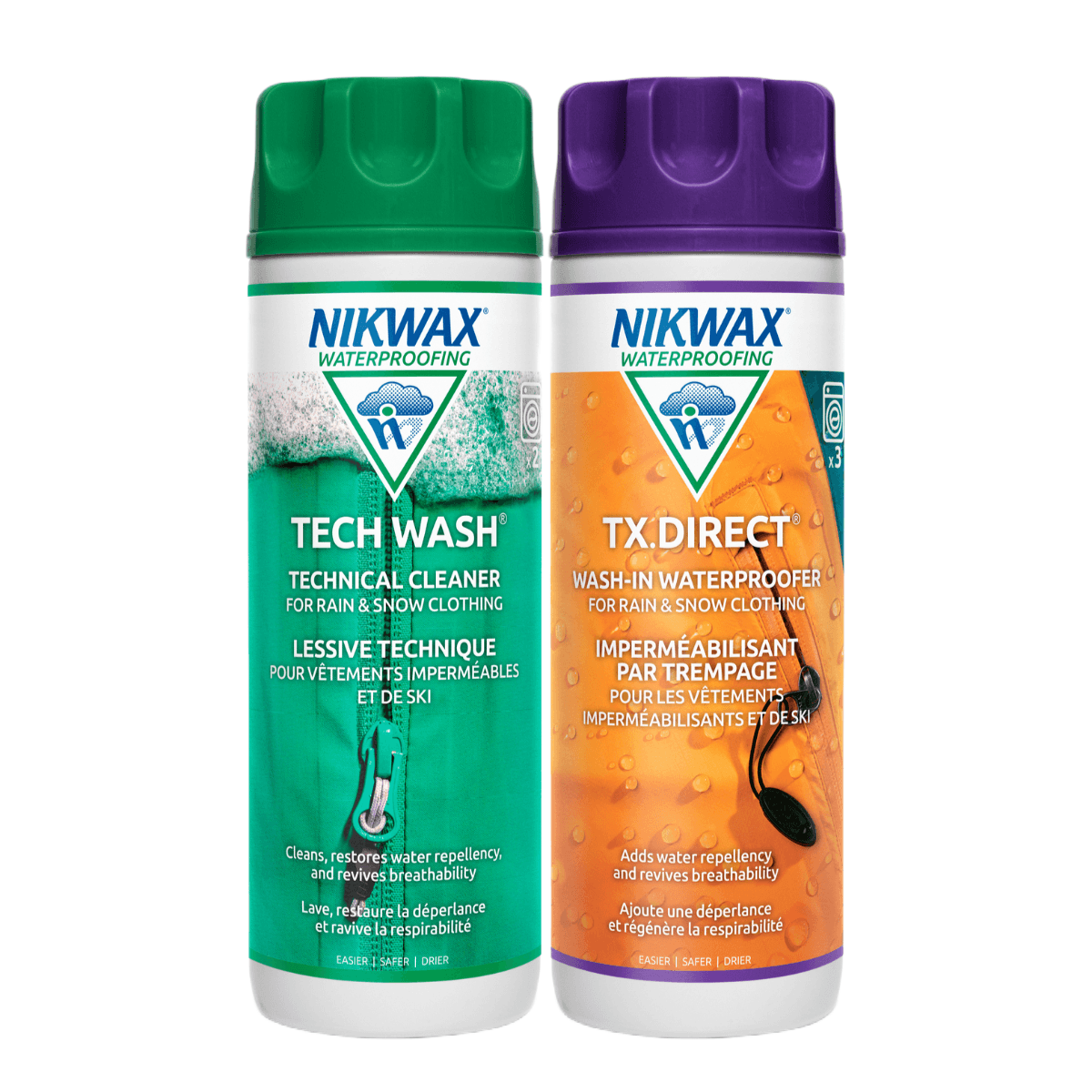 Nikwax Hard-Shell Outerwear Cleaner And Waterproofing Duo Pack